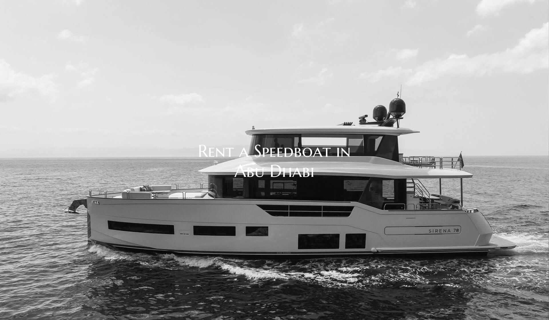 Rent a Speedboat in Abu Dhab...
